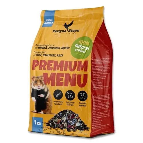 Perlyna Stepu Premium Menu корм для хом'яків 1 кг (4820249830130)