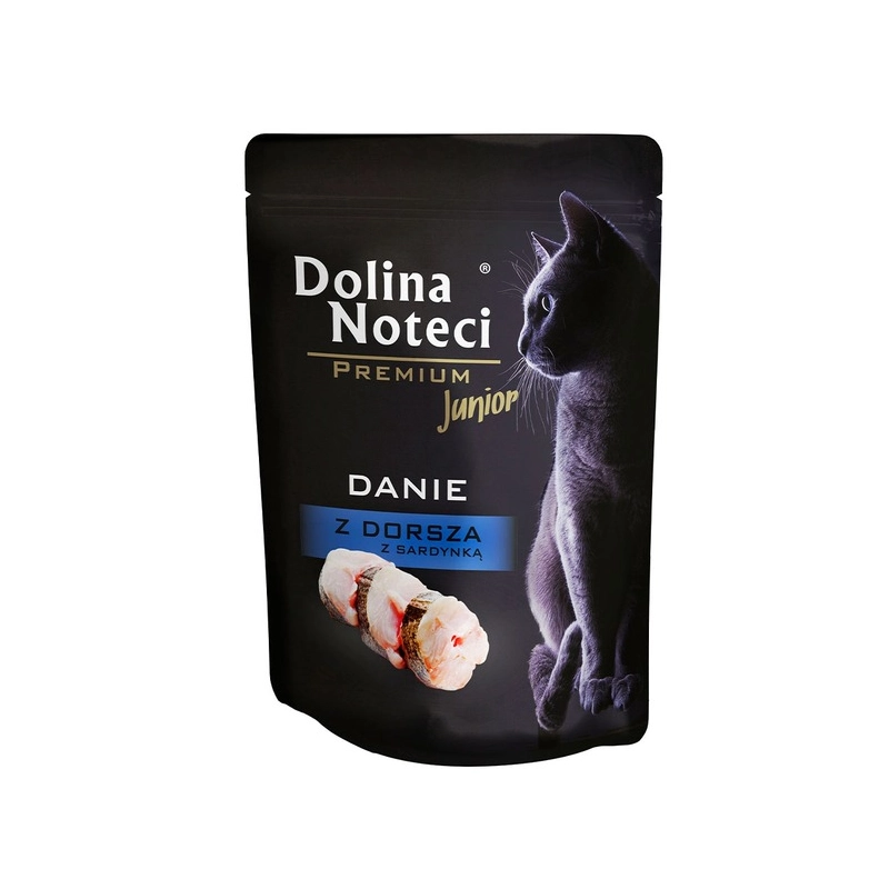 Dolina Noteci Danie влажный корм для котят 85 г - с треской и сардиной (5902921303220) 