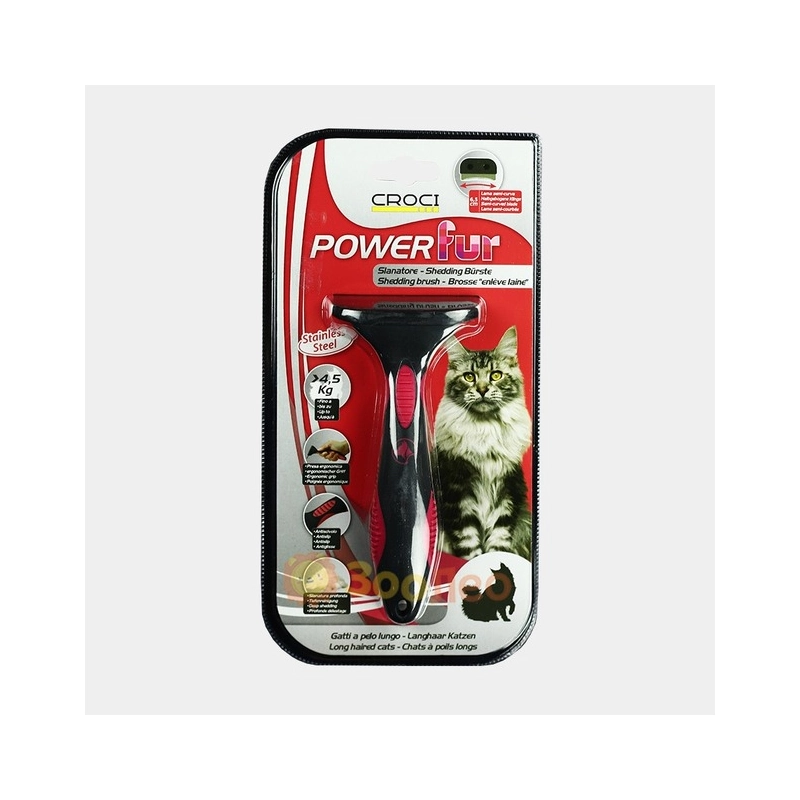POWERfur фурмінатор для котів довгошерстих М 6.5 см - з вагою більше 4.5 кг (8023222181922) 