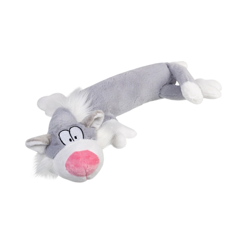 Игрушка для собак GiGwi Plush Кот с пищалкой плюшевая 63 см (4823089352275)  - фото 1