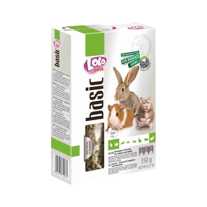 Lolopets корм для гризунів 350 г - з люцерною в гранулах (5904479710031) 