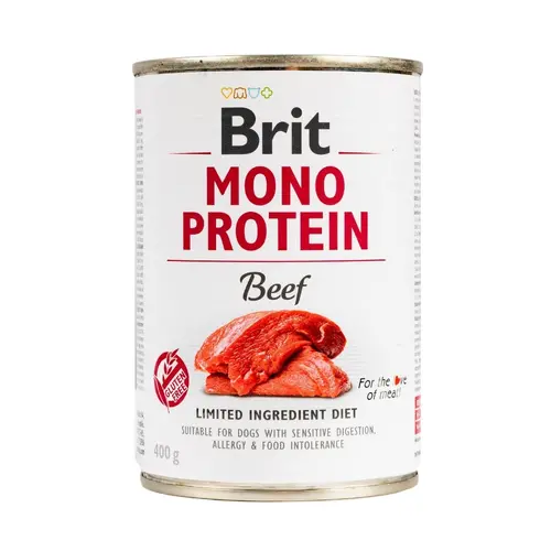 Brit Care MONOPROTEIN Beef ADULT ВОЛОГИЙ КОРМ Супер-преміум собаки (з яловичиною) 400 г