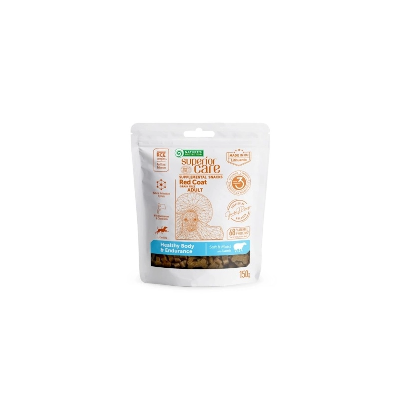 Natures Protection Superior Care Red Coat Healthy Body & Endurance Lamb ЛАСОЩІ Холістік собаки (з ягням) 