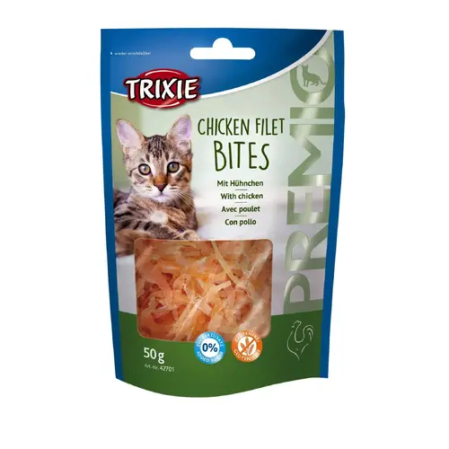Trixie Premio Chicken Filet Bites ЛАСОЩІ Premium коти (сушене куряче філе) 50 г