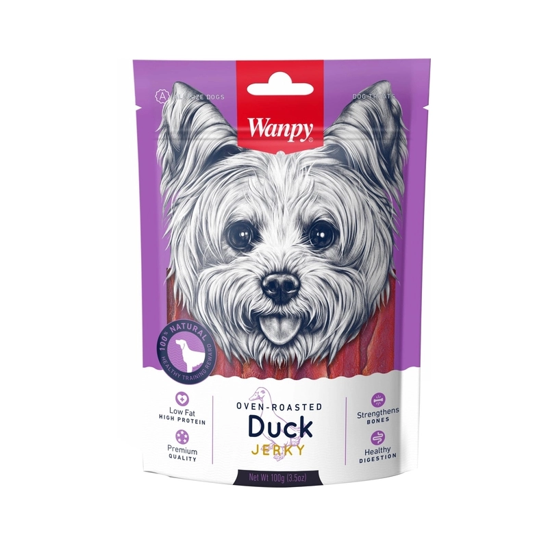Wanpy DUCK JERKY ЛАСОЩІ Premium собаки (філе качки) 100 г 
