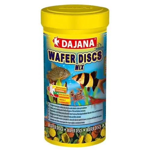 Корм для всіх видів кольорових донних риб Dajana Wafer Discs Mix в чіпсах 40 г (8594000253549)