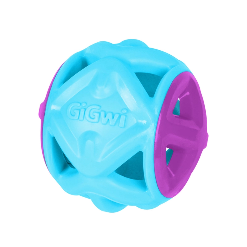 GiGwi Basic М'яч іграшка для собак 9 см - гумова, блакитна (4823089353067)  - фото 1
