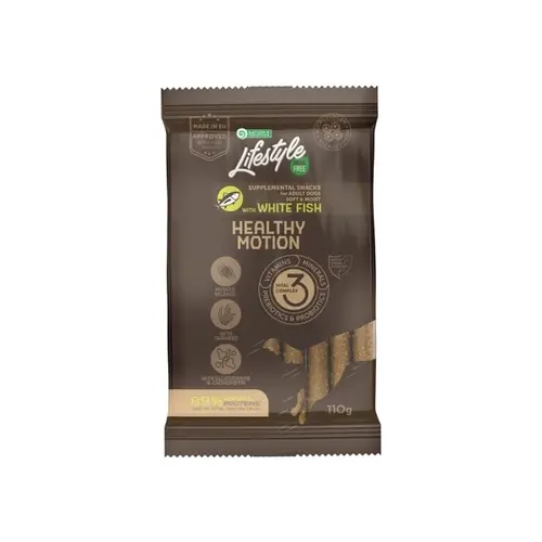 Nature's Protection Lifestyle Grain Free White fish Healthy Motion лакомство для подвижных собак 110 г - с белой рыбой (4771317472076)