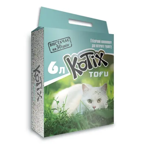 KOTIX TOFU Classic наповнювач для котячого туалету 6 л - соєвий, без аромату (6972345440022)