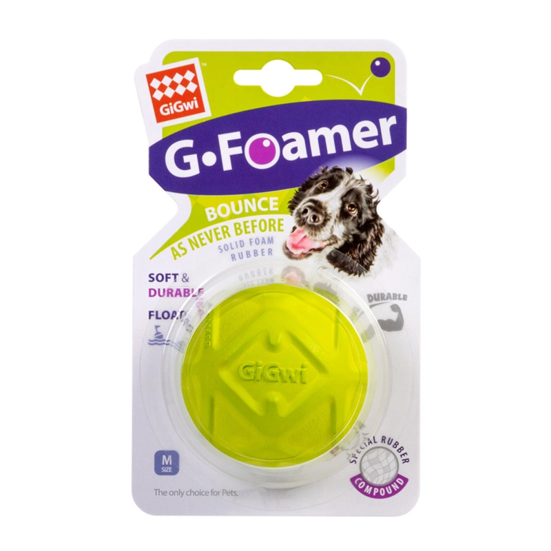 Игрушка для собак GiGwi G-Foamer Мяч полнотелый 6.5 см (4823089351247) 