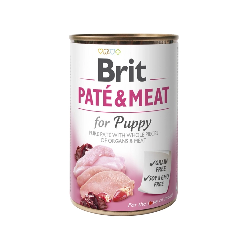 Brit Care PATE & MEAT Grain-Free Chiken and Turkey ADULT ВОЛОГИЙ КОРМ Супер-преміум собаки (з куркою та індичкою) 400 г 