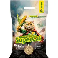 SuperCat наповнювач для котячого туалету 5 кг - кукурудзяний (4823089365138) 