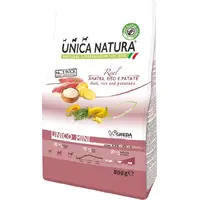 Unica Natura UNICO MINI Duck, Rice and Potatoes сухий корм для собак дрібних порід 800 г - з качкою, рисом та картоплею(8001541004719) 