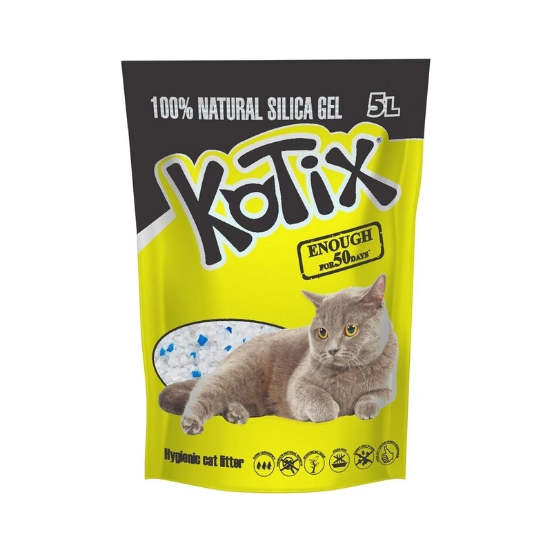 Наполнитель для кошачьего туалета силикагелевый KOTIX 5 л (6930095837585) 