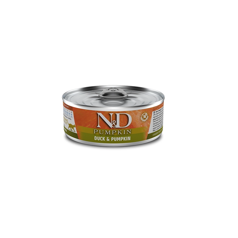 Farmina N&D Pumpkin Duck&Pumpkin Adult ВОЛОГИЙ КОРМ Холістік коти (з качкою та гарбузом) 70 г 
