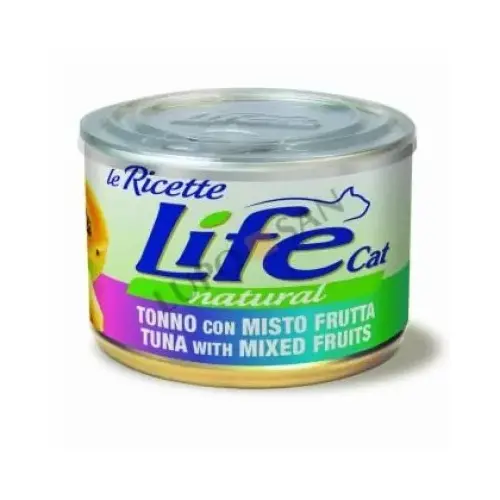 Lifecat Le Ricette Natural ВОЛОГИЙ КОРМ Супер-преміум коти (з тунцем та фруктовим міксом) 150 г