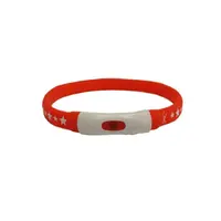 AnimAll LED нашийник для собак M 55 см - з підзарядкою USB, червоний (6914068020174) 