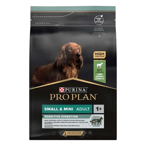 Purina Pro Plan Small & MINI ADULT Sensitive Digestion сухий корм для собак дрібних порід з чутливим травленням 3 кг - з ягням(7613036611268)