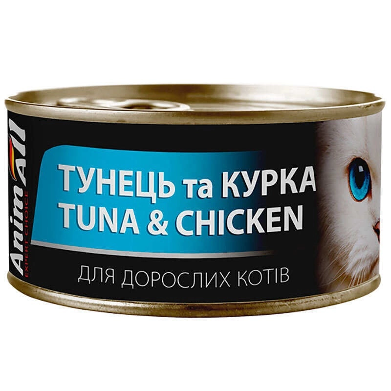 AnimAll ВОЛОГИЙ КОРМ Холістік коти (з тунцем та куркою) 85 г 