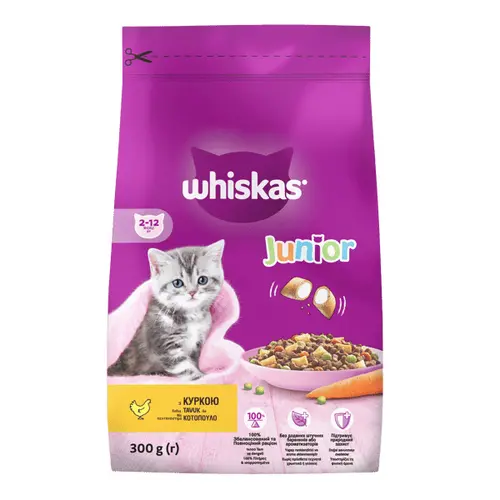 Whiskas СУХИЙ КОРМ Економ кошенята (з куркою) 300 г