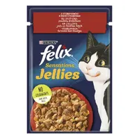 Felix ВОЛОГИЙ КОРМ Економ коти (з яловичиною та томатами) 85 г 
