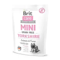 Brit Care Mini Grain-Free Yorkshire сухой корм для йоркширских терьеров 400 г - лосось и тунец (8595602520206) 