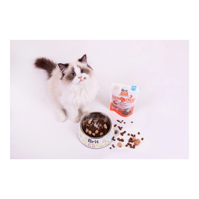 Brit Care Raw Treat Indoor Antistress ЛАСОЩІ Супер-преміум коти (з куркою) 40 г  - фото 2