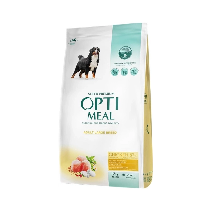Optimeal сухий корм для собак великих порід 12 кг - з куркою (4820083905544) 