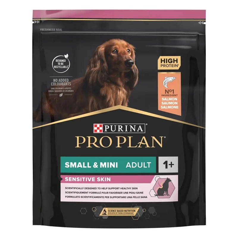 Purina Pro Plan Small & MINI ADULT 1+ Sensitive Skin сухой корм для собак малых пород 700 г - с лососем(7613035120808) 