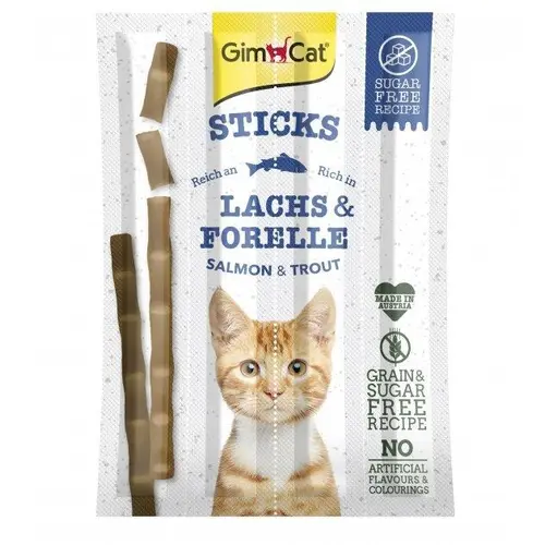 GimCat Sticks Lachs&Forelle ЛАСОЩІ Супер-преміум коти (з лососем та тріскою) 5 г