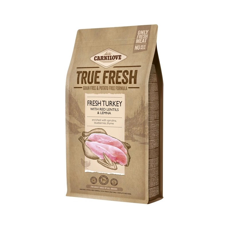 Carnilove ADULT Grain-Free Potato-FreeTRUE FRESH TURKEY СУХИЙ КОРМ Холістік собаки (з індичкою) 1.4 кг 