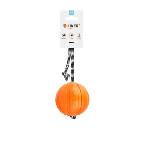 Liker9 Cord м'ячик для собак D=9 см - на шнурі (4820152569967)