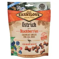 Carnilove Crunchy Snack со страусом и ежевикой лакомство для собак 200 г (8595602527274) 