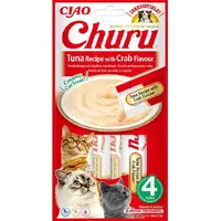 Inaba Ciao Churu ЛАСОЩІ Холістік коти (з тунцем та крабом) 14 г 