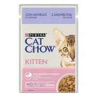 Cat Chow Kitten ВОЛОГИЙ КОРМ Економ кошенята (з ягням та цукіні) 85 г 