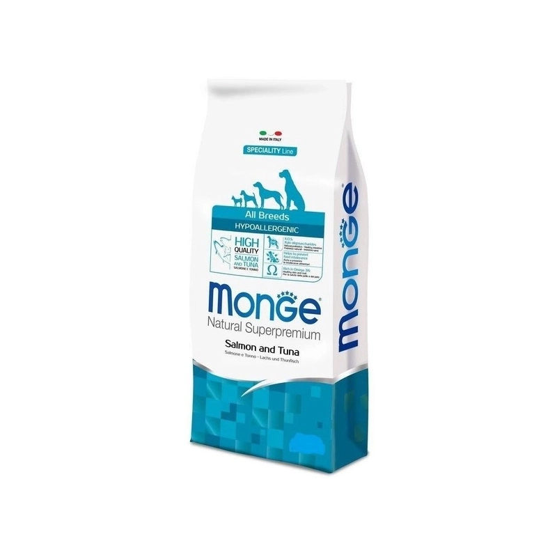 Monge All Breeds Hypoallergenic сухой корм для собак гипоаллергенный 15 кг - с лососем (8009470006040) 