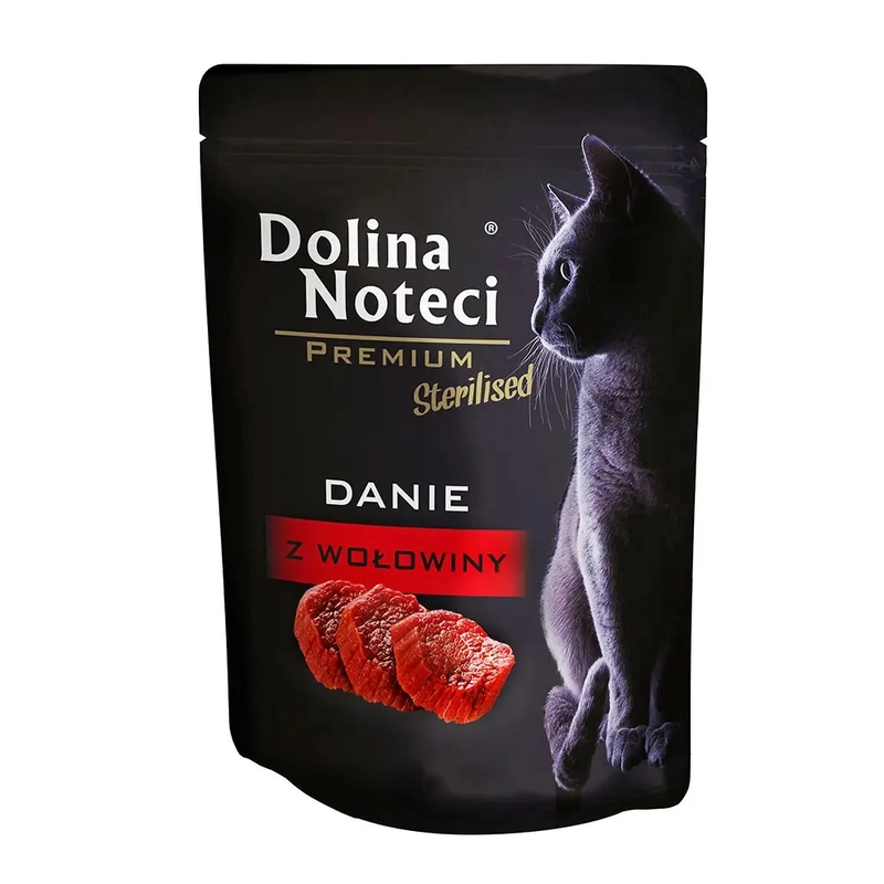 Dolina Noteci Premium Danie Sterilized ВОЛОГИЙ КОРМ Premium коти (з яловичиною) 85 г 