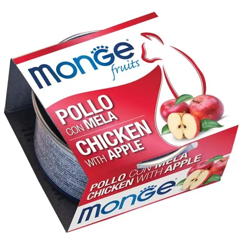 Monge Fruit ВОЛОГИЙ КОРМ Premium коти (з куркою та яблуками) 80 г
