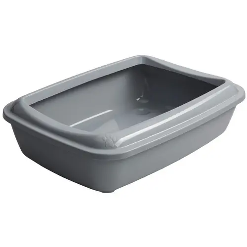 AnimAll CNR 106 туалет для кішок 50х37х13.5 см - під наповнювач, з лопаткою, сірий (2000981202514)