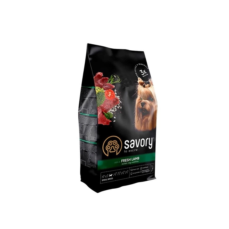 Savory СУХИЙ КОРМ Холістік собаки (зі свіжим ягням) 1 кг 