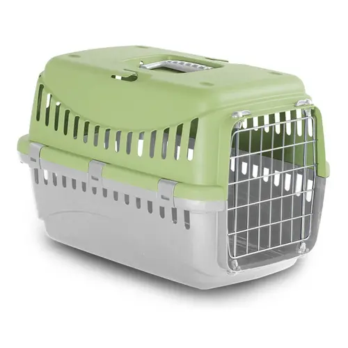 MP Bergamo GIPSY 1 small Light Green переноска для котів та собак 46x31x32 см - з металевими дверцятами (8058093276569)