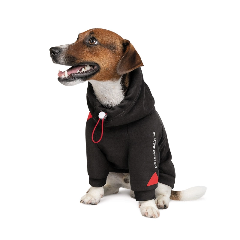 Pet Fashion Snoodie худі для собак M - чорна (4823082423446)  - фото 3