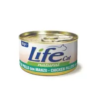 Lifecat влажный корм для кошек 85 г - с курицей и говядиной (8034105422629) 