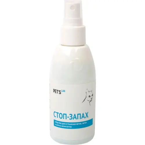 Pet`s Lab засіб для усунення плям та запаху сечі котів 150 мл (4820082496043)