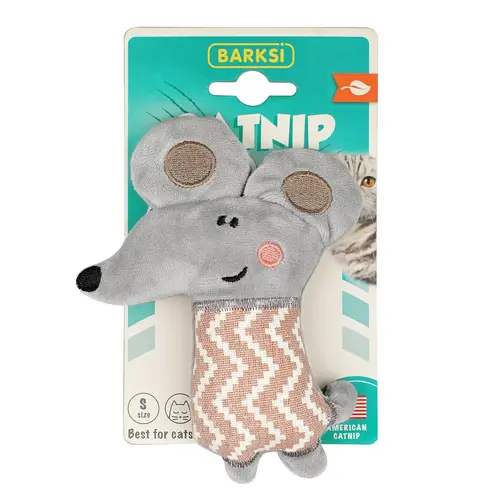 Barksi Catnip Мишеня іграшка для котів 14 см - з запахом котячої м'яти (2007033037223)