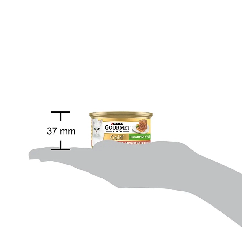 Gourmet Gold ВОЛОГИЙ КОРМ Преміум коти (з качкою, морквою та шпинатом) 85 г  - фото 3