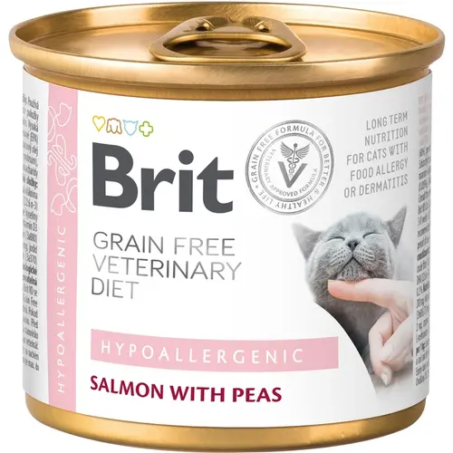 Brit VetDiet GF Hypoallergenic ВОЛОГИЙ КОРМ Холістік коти (при харчовій алергії) 200 г