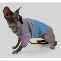 Dogs Bomba CAT светр для котів 2 - в'язаний, блакитно-сірий (2000000054100) 