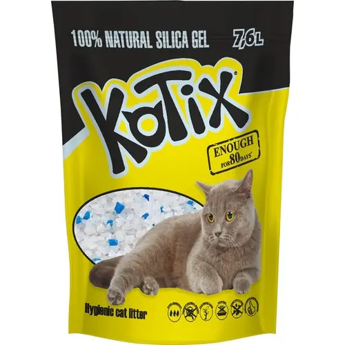Kotix наповнювач для котячого туалету 7.6 л - силікагелевий (6930095882608)
