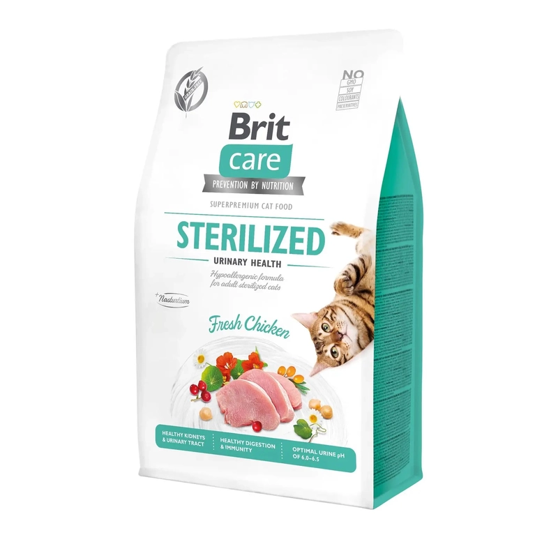Brit Care GF Sterilized Urinary Health сухой корм для стерилизованных кошек 400 г - с курицей (8595602540747) 